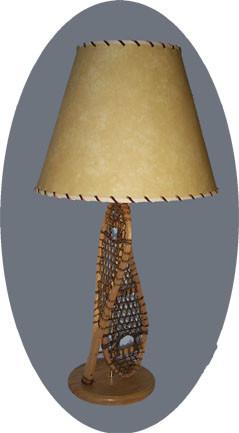 Huron Table Lamp with 2 Snowshoes